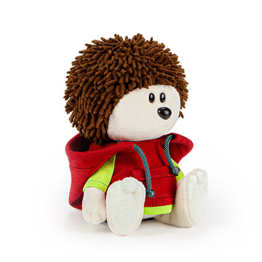 Pliušinis žaislas Ežys su raudonu džemperiu 15cm, LE15-032, Budibasa 3