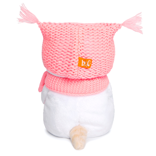 Pliušinis žaislas Katytė Li-Li baby su rožine kepure ir šaliku 20cm, LB-022, Budibasa 2
