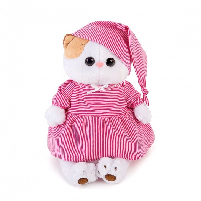 Pliušinis žaislas Katytė Li-Li  su rožine pižama 24cm, LK24-015, Budibasa 1
