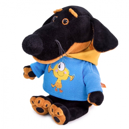 Pliušinis žaislas Šuniukas Vaksonas Baby džemperiu su monstriuku 19cm, VB-020, Budibasa 2