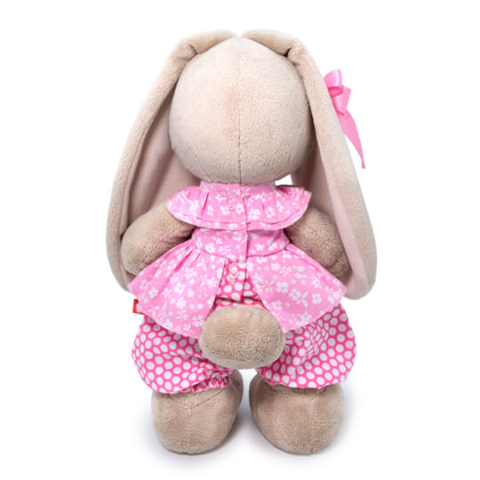 Pliušinis žaislas Zuikutė Mi rožiniu kostiumėliu 25cm, StS-389, Budibasa 3