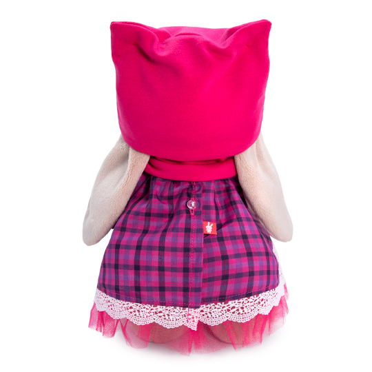 Pliušinis žaislas Zuikutė Mi su rožine langota suknele 25cm, StS-327, Budibasa 3