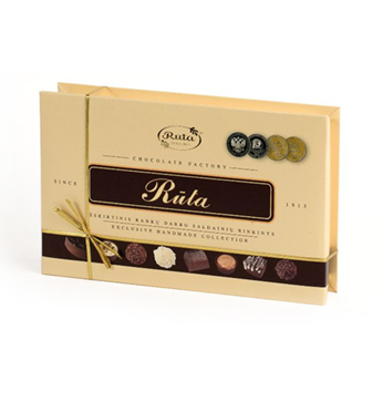 Rankų darbo šokoladinių saldainių rinkinys RŪTA, 170 g 1